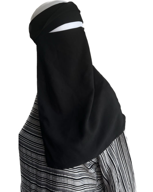 Black Flap Niqab